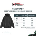 Acid Wash Hoodie Black