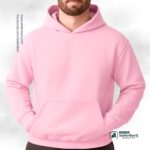 Drop Shoulder Hoodie Baby Pink