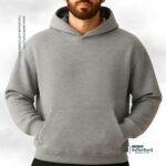 Drop Shoulder Hoodie Gray