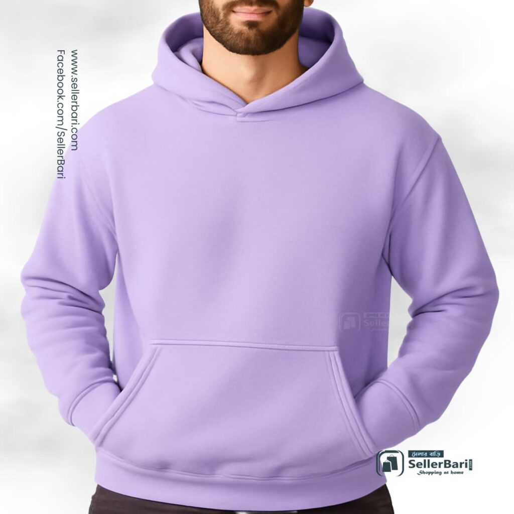 Drop Shoulder Hoodie Lavender