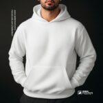 Drop Shoulder Hoodie White