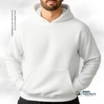 Drop Shoulder Hoodie White