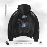 Everything Goes Away Oversized Dropsholder Hoodie Black