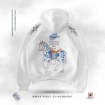 Everything Goes Away Oversized Dropsholder Hoodie White