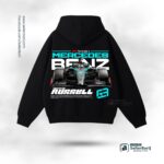 F! Mercedes George Russell Drop Shoulder Hoodie