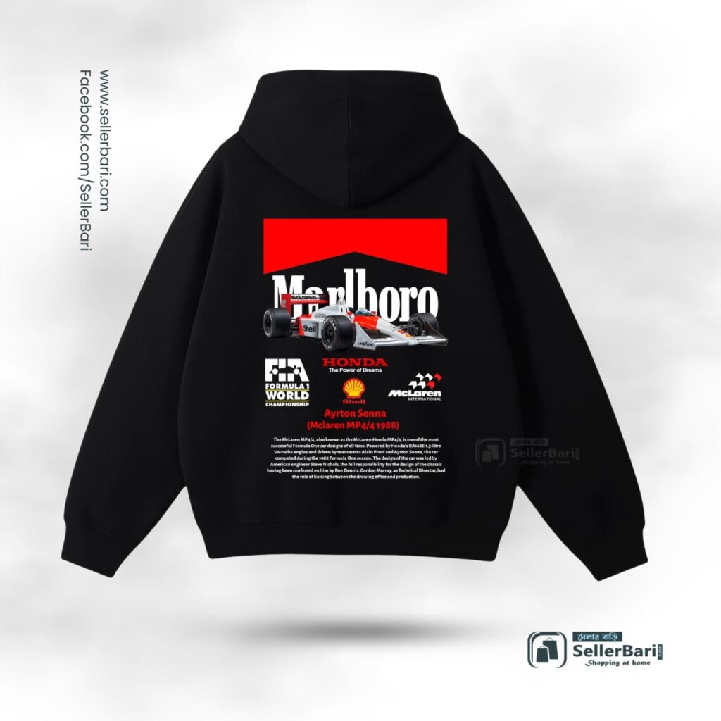 McLaren Marlboro Drop Shoulder Hoodie
