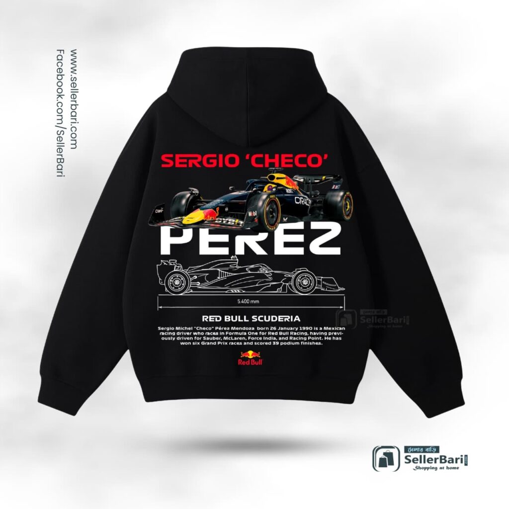 Red Bull Sergio Checo Drop Shoulder Hoodie