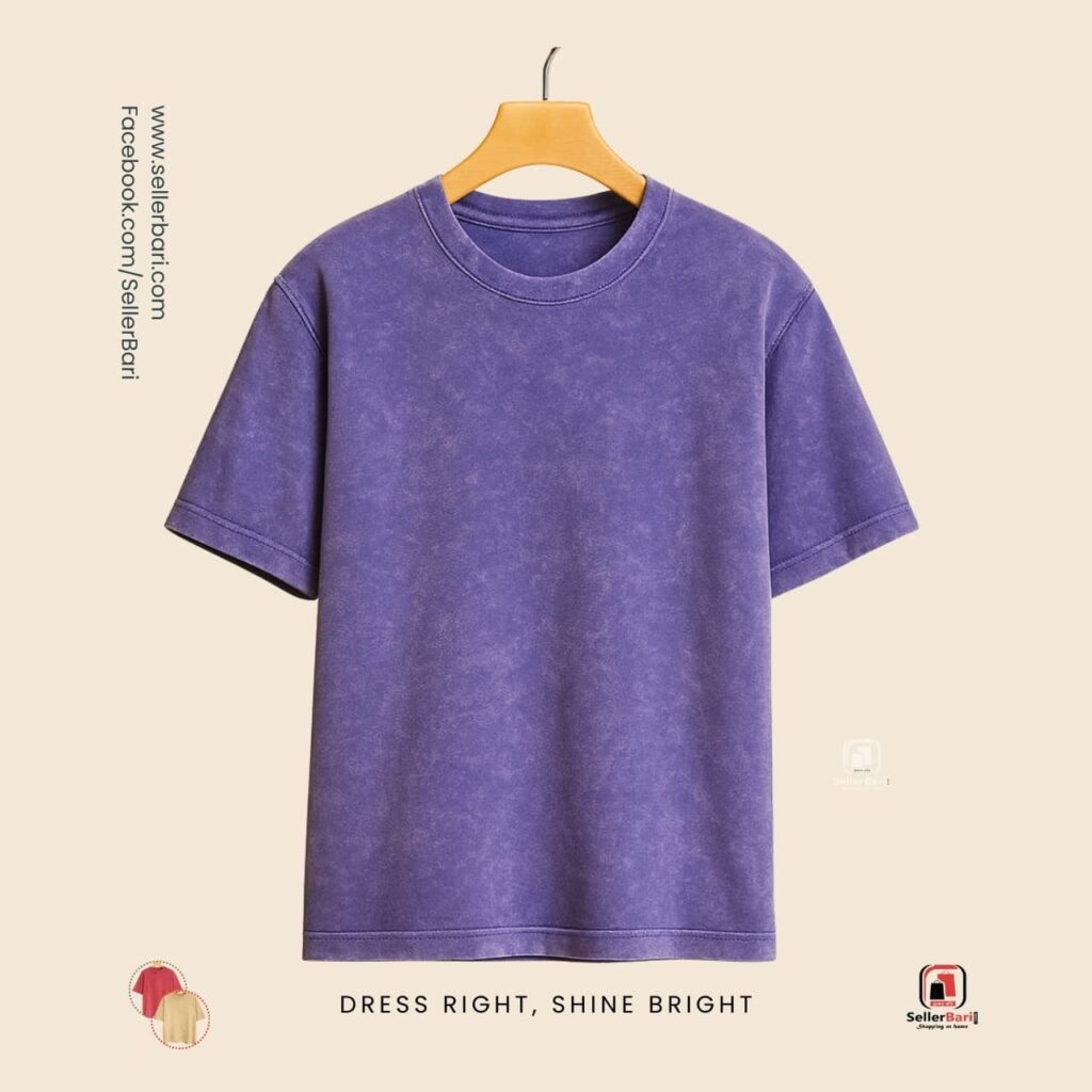 Acid Wash Drop Shoulder T-Shirt