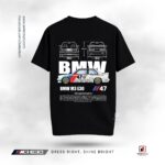BMW M3 E30 Drop Shoulder T-Shirt Black