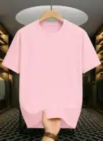 Baby Pink Drop Shoulder Oversized t shirt