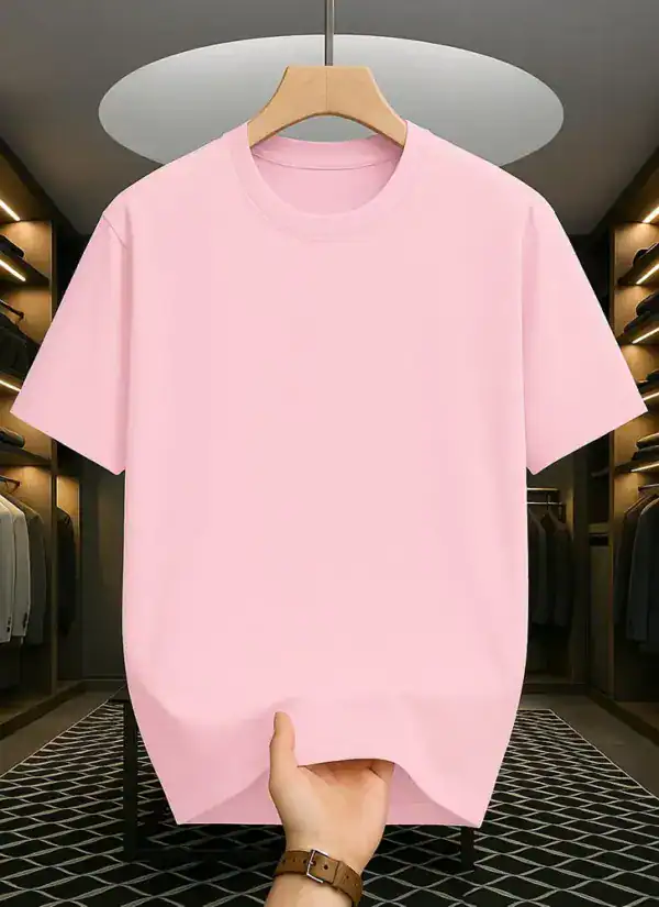 Baby Pink Drop Shoulder Oversized t shirt