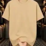 Beige Drop Shoulder Oversized t shirt