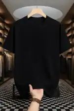 Black Drop Shoulder Oversized t shirt
