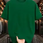 Bottle Green Drop Shoulder Oversized t-shirt