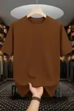 Brown Coffee Drop Shoulder Oversized t-shirt