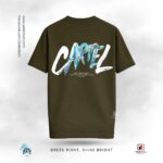 Cartel Print Drop Shoulder T-Shirt