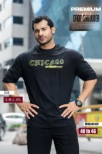 Drop Shoulder T-Shirt - Chicago Design