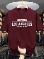 Drop Shoulder T-Shirt - Los Angeles Design