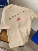 Drop Shoulder T-Shirt - Norway Design