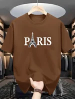Drop Shoulder T-Shirt - Paris Design
