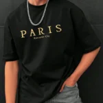 Drop Shoulder T-Shirt - Paris Romantic City