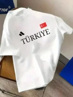 Drop Shoulder T-Shirt - Turkey Design
