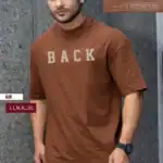 Drop Shoulder Typography T-Shirt - Back Design