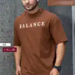 Drop Shoulder Typography T-Shirt - Balance Design