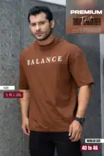 Drop Shoulder Typography T-Shirt - Balance Design