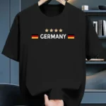 Drop Shoulder Typography T-Shirt - Germany Design