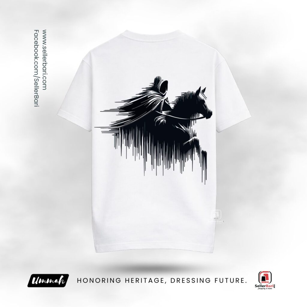Knight of Faith - Calligraphy Drop Shoulder T-Shirt