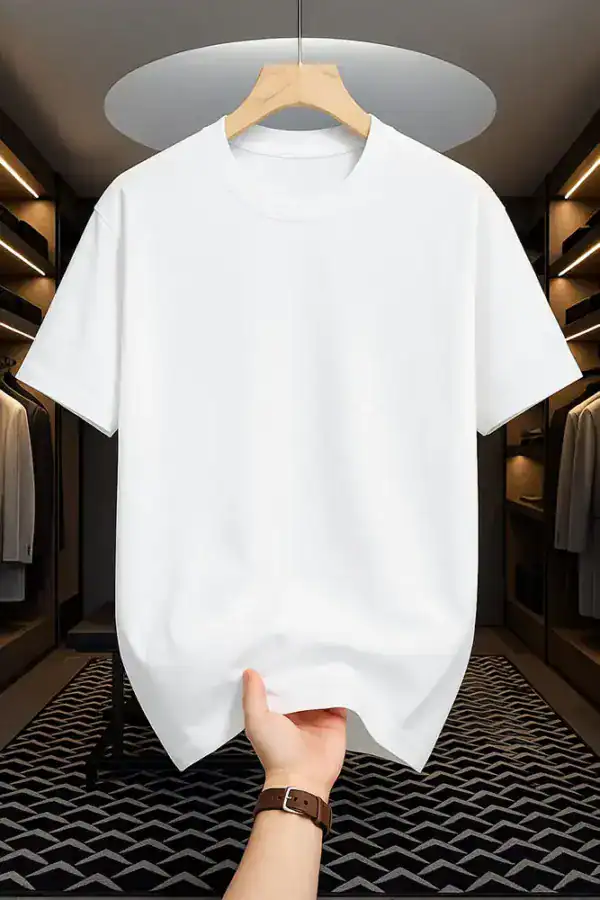 White Drop Shoulder Oversized t shirt