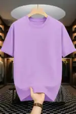 Purple Lavender Drop Shoulder Oversized t-shirt