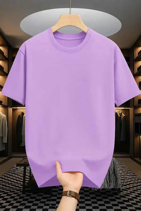 Purple Lavender Drop Shoulder Oversized t-shirt