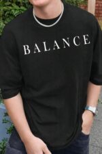 Drop Shoulder T-Shirt - Balance Design