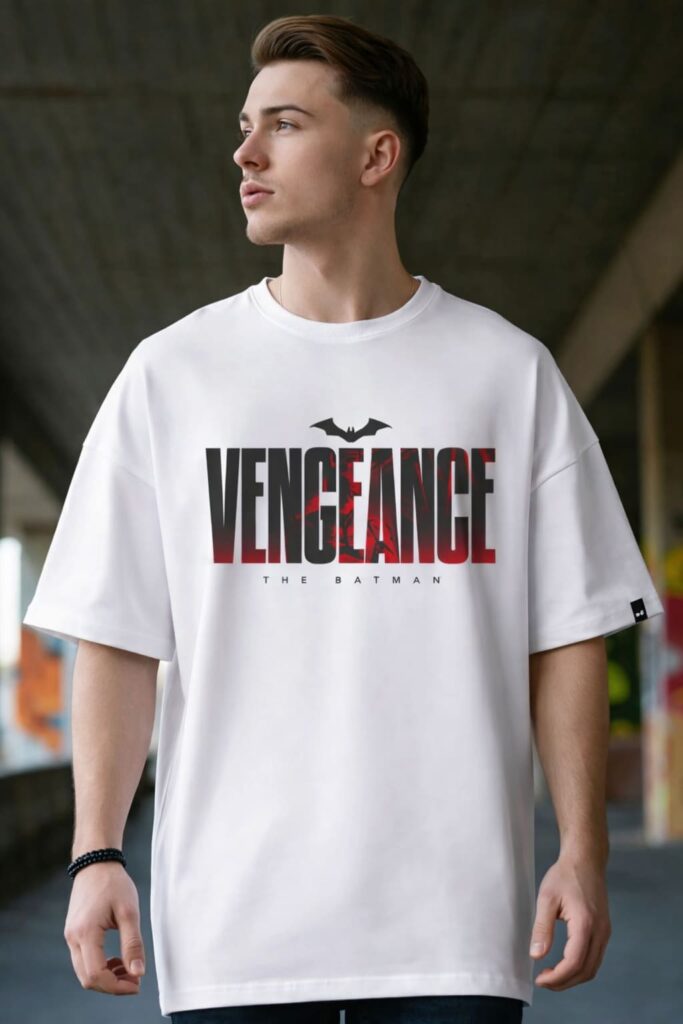 Drop Shoulder T-Shirt - Batman Design
