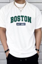 Drop Shoulder T-Shirt - Boston Design