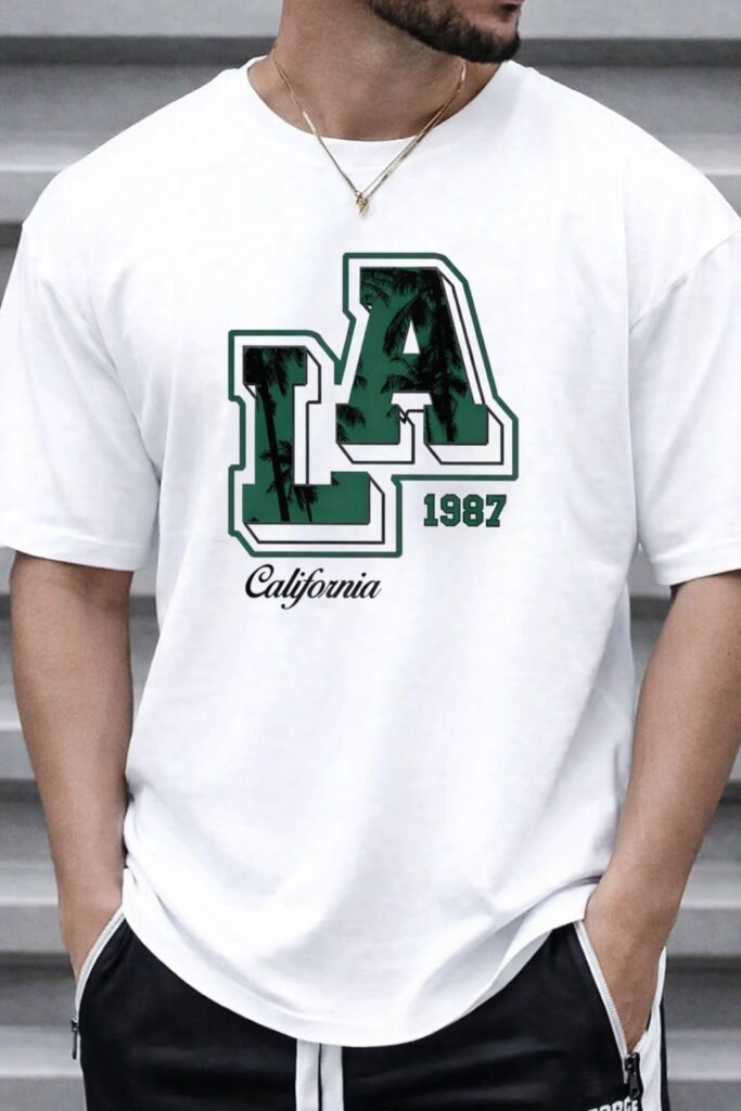 Drop Shoulder T-Shirt - LA Design