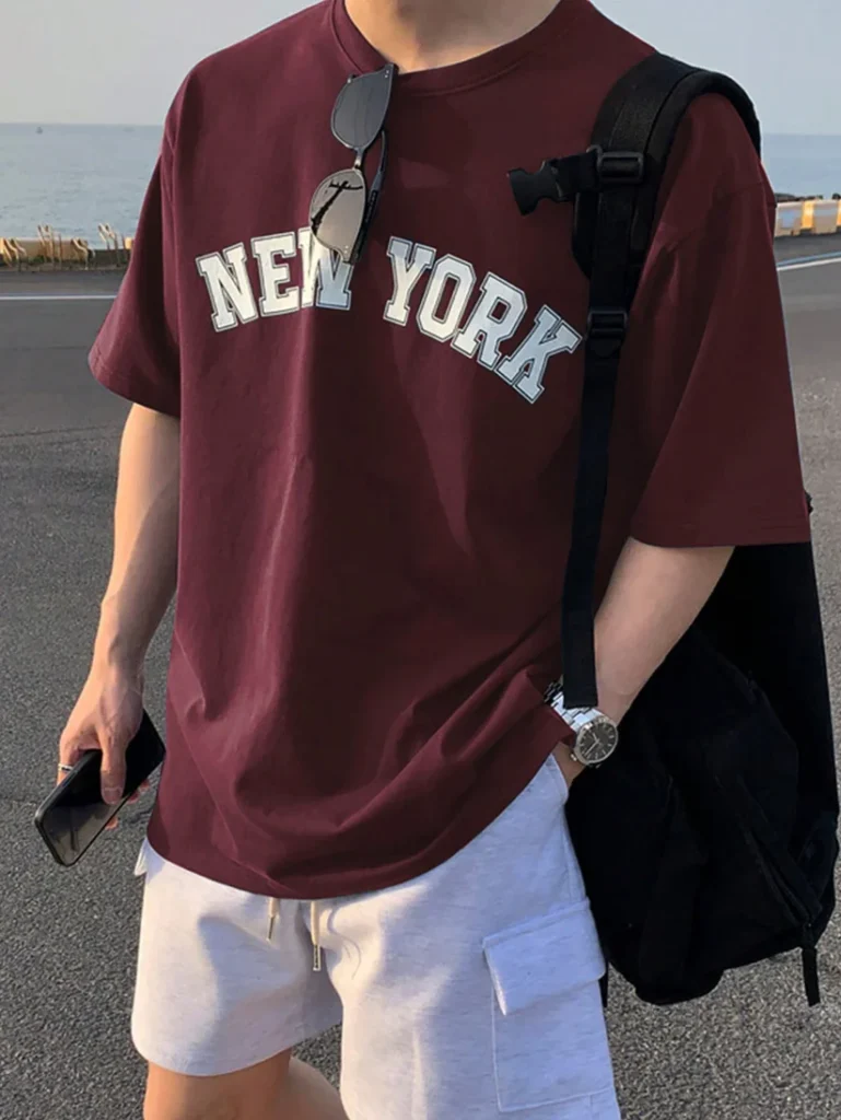 Drop Shoulder T-Shirt - New York Design