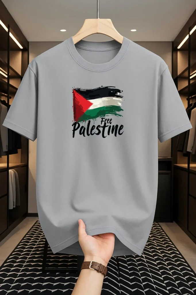 Drop Shoulder T-Shirt - Palestine Design